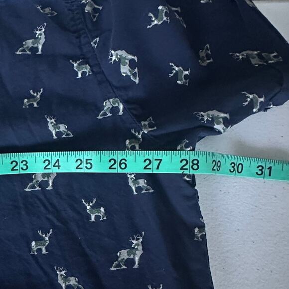 Paper Denim & Cloth Men's Casual Deers Print Button Up Short Sleeve Shirt Sz 3XL - Picture 9 of 9